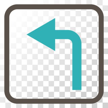 Sol vektör simge bir çerçevede açmak