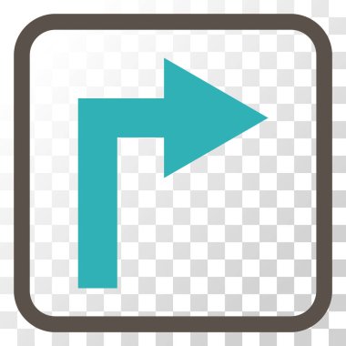 Doğru vektör simge bir çerçevede açmak