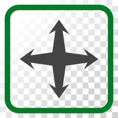 Bir çerçeve içinde vektör simgesini genişletin