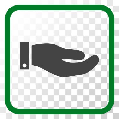 El vektör simgesi bir çerçeve içinde