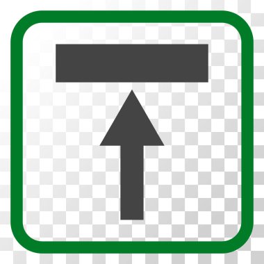 Top vektör simgesi bir çerçeve içinde hareket