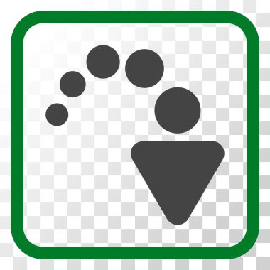 Vektör simgesi bir çerçeve içinde Yinele