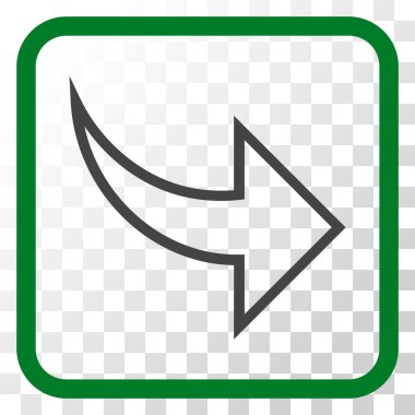 Vektör simgesi bir çerçeve içinde Yinele