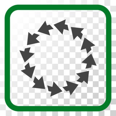 Bir çerçeve içinde CCW vektör simge döndürmek