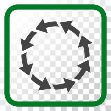 Bir çerçeve içinde CCW vektör simge döndürmek