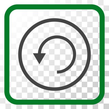 Bir çerçeve içinde CCW vektör simge döndürmek