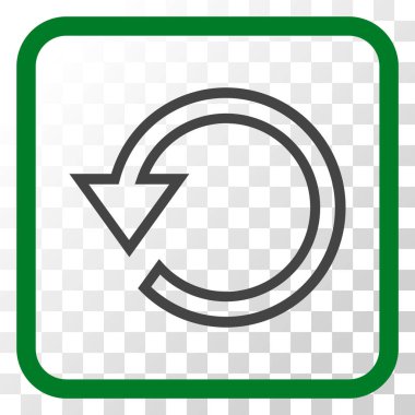 Vektör simgesi bir çerçeve içinde döndürme