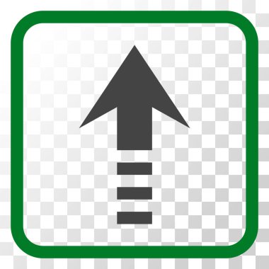 Vektör simgesi bir çerçeve içinde gönder