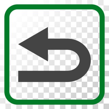 Sol vektör simge bir çerçevede açmak