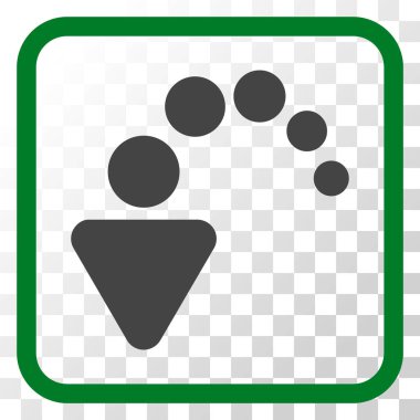 Vektör simgesi bir çerçeve içinde geri al