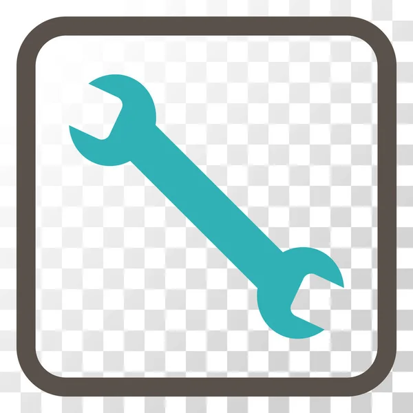 Llave Vector icono en un marco — Vector de stock