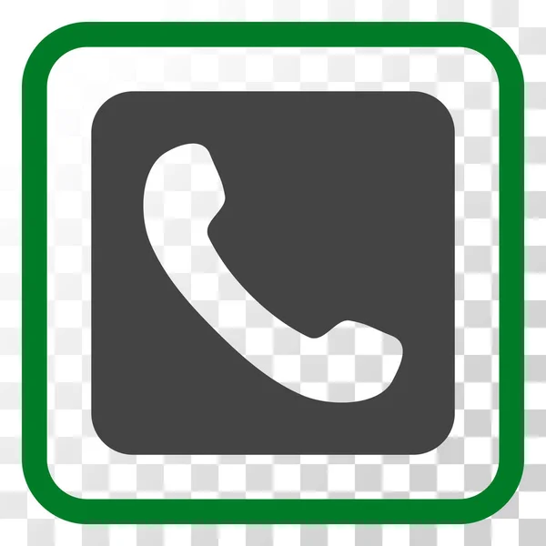 Icona vettoriale del telefono in una cornice — Vettoriale Stock