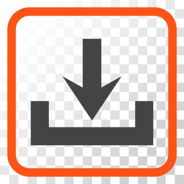 Vektör simgesi bir çerçeve içinde indirme