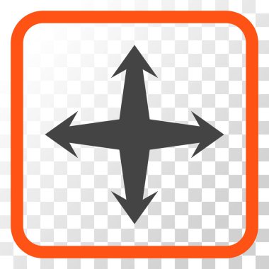 Bir çerçeve içinde vektör simgesini genişletin