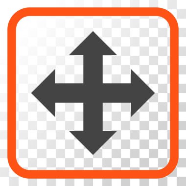 Bir çerçeve içinde vektör simgesini genişletin