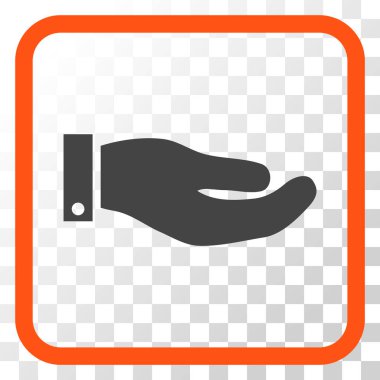 El vektör simgesi bir çerçeve içinde