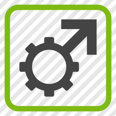 Teknolojik Potence vektör simgesi bir çerçeve içinde