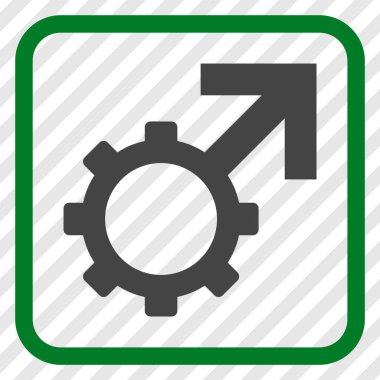 Teknolojik Potence vektör simgesi bir çerçeve içinde