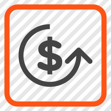 Ters ibraz vektör simgesi bir çerçeve içinde