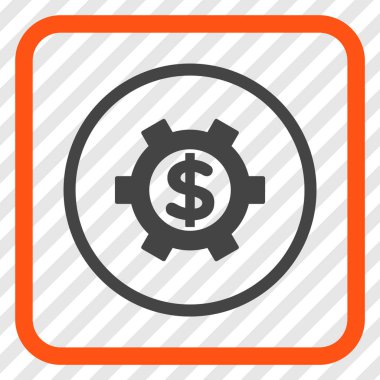 Mali Ayarlar vektör simgesi bir çerçeve içinde