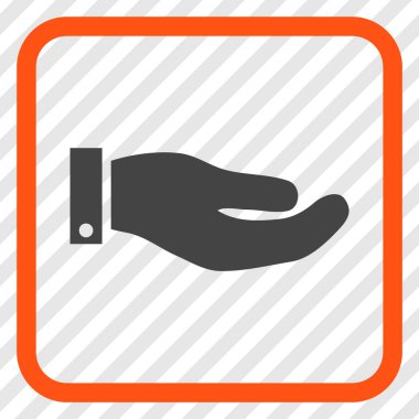 El vektör simgesi bir çerçeve içinde