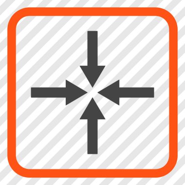 Etkisi oklar bir çerçeve içinde simge vektör