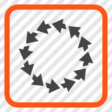 Bir çerçeve içinde CCW vektör simge döndürmek