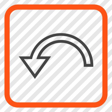 Sol vektör simgesi bir çerçeve içinde döndürme