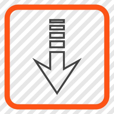 Vektör simgesi bir çerçeve içinde gönderin