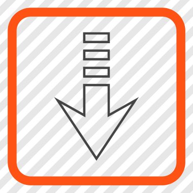 Vektör simgesi bir çerçeve içinde gönderin