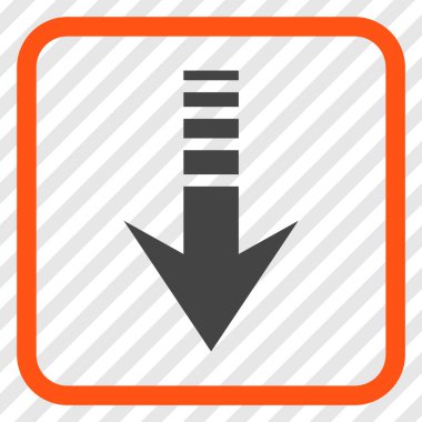 Vektör simgesi bir çerçeve içinde gönderin