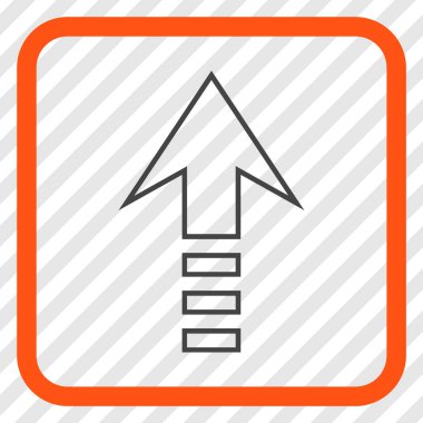 Vektör simgesi bir çerçeve içinde gönder