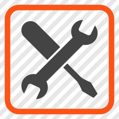 Vektör simgesi bir çerçeve içinde ayarlama