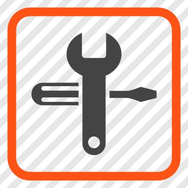 Vektör simgesi bir çerçeve içinde ayarlama