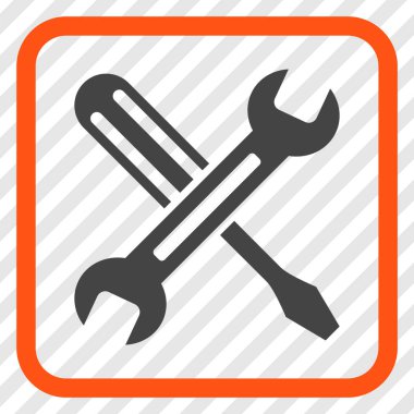 Vektör simgesi bir çerçeve içinde ayarlama