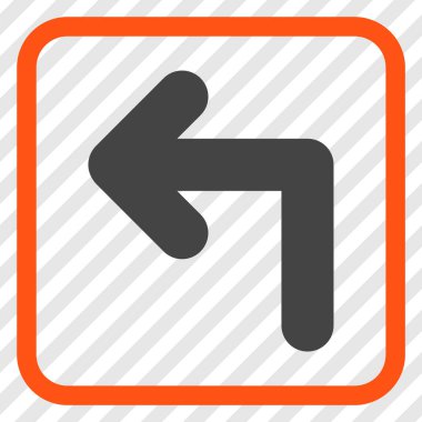 Sol vektör simge bir çerçevede açmak