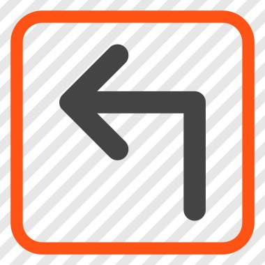 Sol vektör simge bir çerçevede açmak