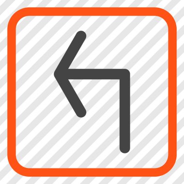 Sol vektör simge bir çerçevede açmak