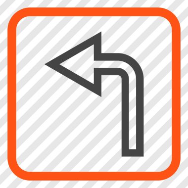 Sol vektör simge bir çerçevede açmak