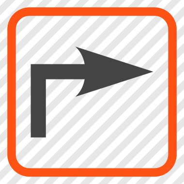 Doğru vektör simge bir çerçevede açmak