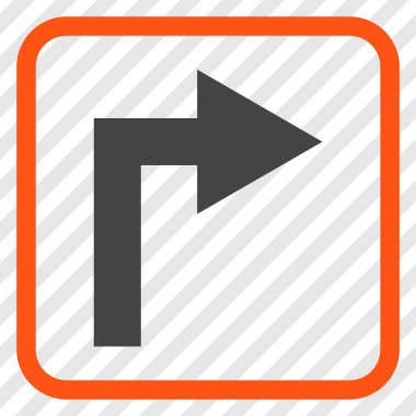 Doğru vektör simge bir çerçevede açmak