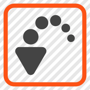 Vektör simgesi bir çerçeve içinde geri al