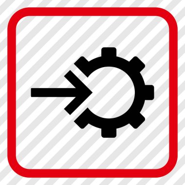 COG Tümleştirme vektör simgesi bir çerçeve içinde