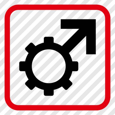 Teknolojik Potence vektör simgesi bir çerçeve içinde