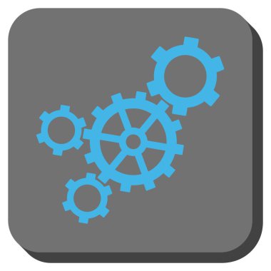 Mekanizması yuvarlatılmış kare vektör simgesi