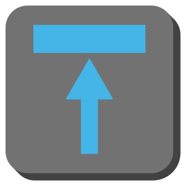 Top yuvarlak kare vektör simgesi hareket