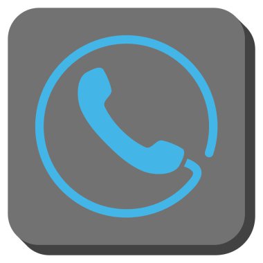 Yuvarlatılmış Kare vektör simge telefon