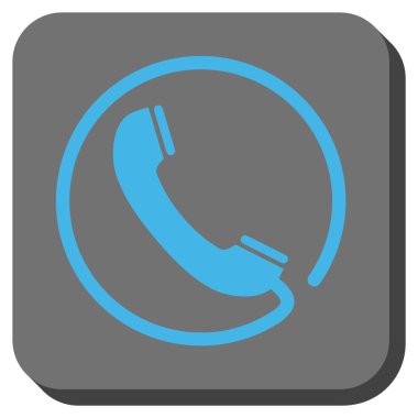 Yuvarlatılmış Kare vektör simge telefon