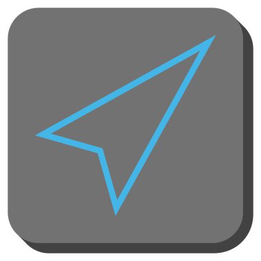 İşaretçi şu kadar kare vektör simge yuvarlak