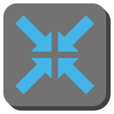 Basınç okları yuvarlak kare vektör simgesi